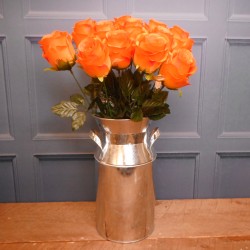 Artificial Rosebuds Bouquet Orange x 12 45cm - R101 KK3