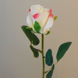 Artificial Rose Buds Cream Pink Nostalgia 53cm - R227 N2
