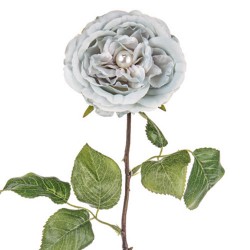 Artificial Roses Blue Pearl Wedding 56cm - R941 