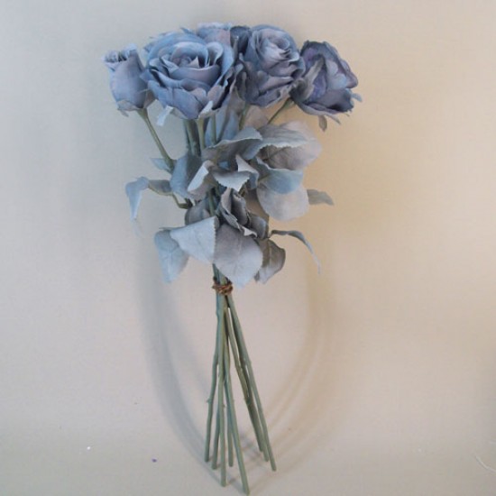 grey artificial roses