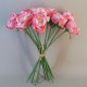 Artificial Roses Bouquet Strawberry Daiquiri x 12 41cm - R534 LL4