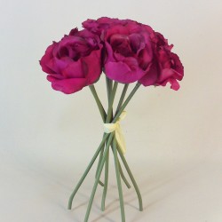Artificial Roses Bunch Hot Pink 26cm - R120 GG1