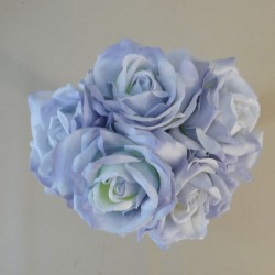 Artificial Roses Bunch Hyacinth Blue 27cm - R367 T3