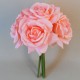 Artificial Roses Bunch Mid Coral 27cm - R352 N3