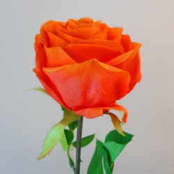 Artificial Roses Orange Crush 60cm - R143 L2