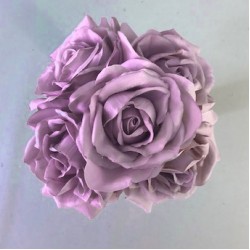 Artificial Roses Posy Amnesia Lilac 26cm - R051 BX23
