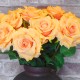 Artificial Rose Saffron Yellow 56cm - R599 M4