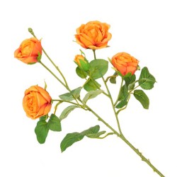 Artificial Roses Spray Orange 60cm - R208 DD3