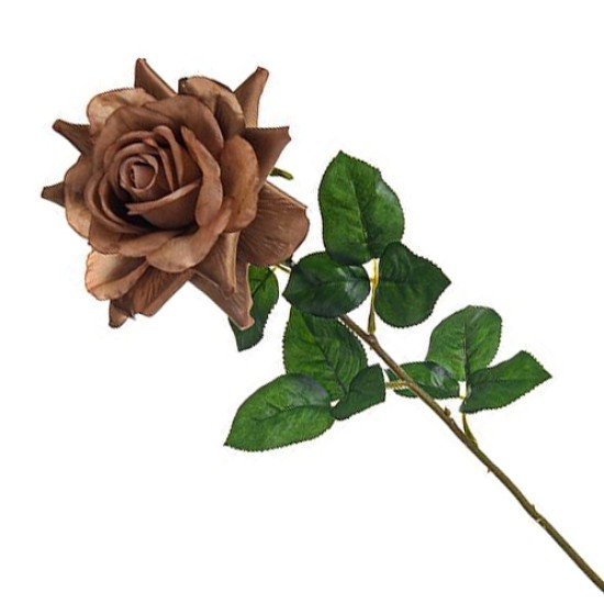 Artificial Tea Roses Caramel 68cm - R215 S1