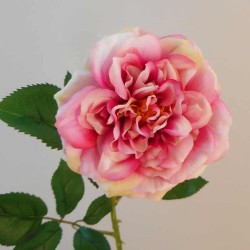 Calypso Artificial Ruffled Rose Pink 70cm - R537 R2