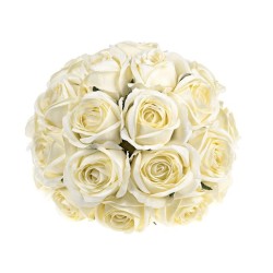 Rose Centerpiece Cream 28cm - R079 AA3 Rose Centerpiece Cream 28cm - R079 AA3