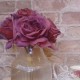 Antique Roses Posy Burgundy 27cm | Faux Dried Flowers - R909 GG1