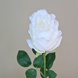 Artificial Rose Cream 62cm - R310 O2