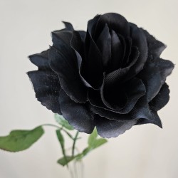 Fleur Artificial Rose Black 63cm - R160
