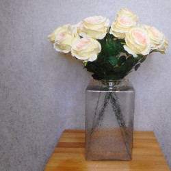 Fleur Artificial Rose Lemon Sweet Honey 63cm - R649 FF4