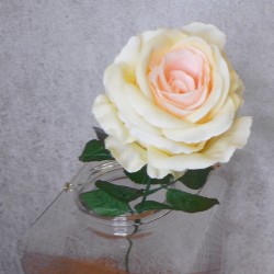 Fleur Artificial Rose Lemon Sweet Honey 63cm - R649 FF4