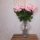 Fleur Artificial Rose Pink 63cm - R647 M4