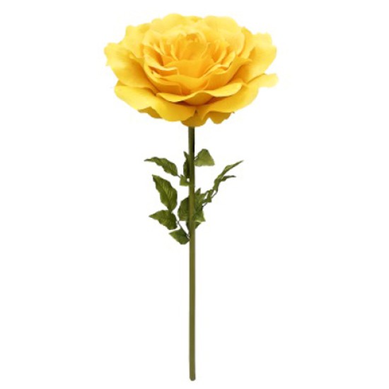 Giant Silk Roses Yellow 130cm | VM Display Prop - R645