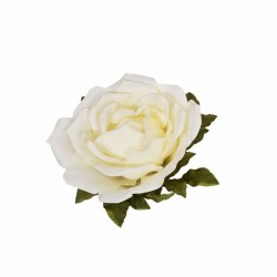 Giant Artificial Roses Cream No Stem 50cm | VM Display Prop or Wall Decoration - R900