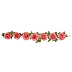 Giant Silk Roses Garland Dusky Pink 200cm | VM Display Prop - R963 BB4