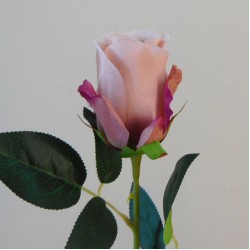 Harrow Artificial Rose Buds Dusky Pink 52cm - R164 O4