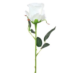 Harrow Artificial Rose Buds White 52cm - R001A O3