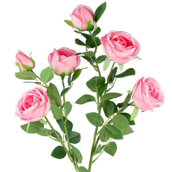 Artificial Roses Spray Pink 88cm - R389 BX5