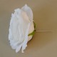 Large Artificial Roses White on Short Wire Stem 7cm - R766 
