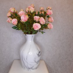 Long Stem Artificial Spray Roses Pink 67cm - R781 P2