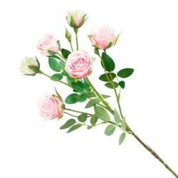 Long Stem Artificial Spray Roses Pink 67cm - R781 P2