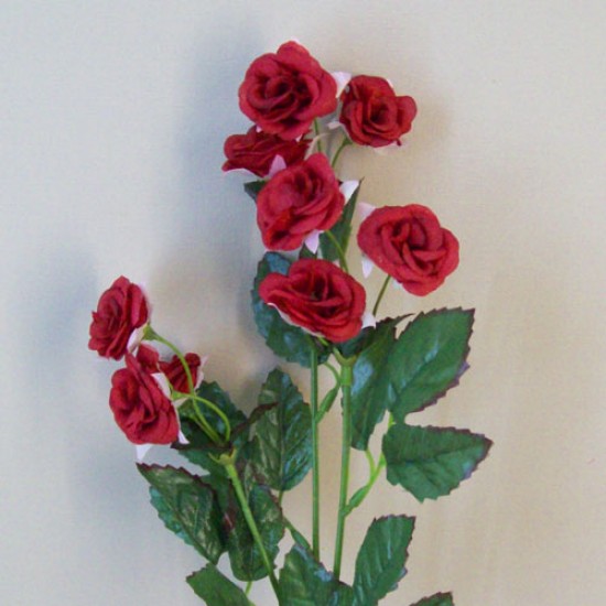 Mini Artificial Wild Roses Red 52cm - R552 M2