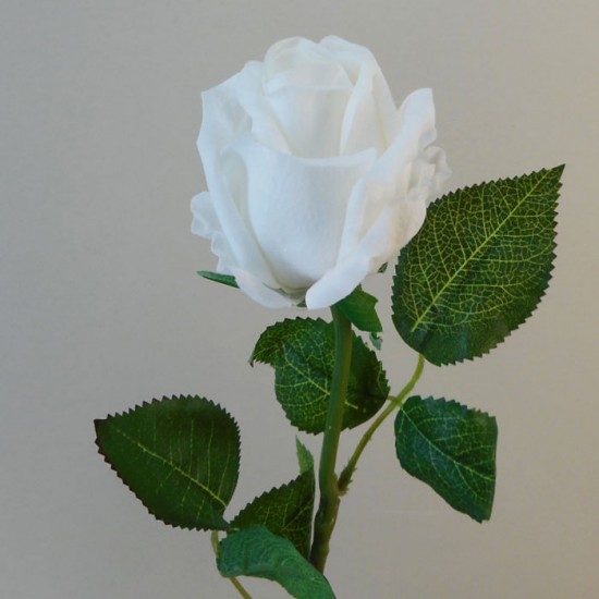 Real Touch Rose Bud Ivory 55cm