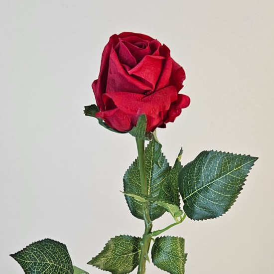 Real Touch Rose Bud Red 55cm - R299 O3