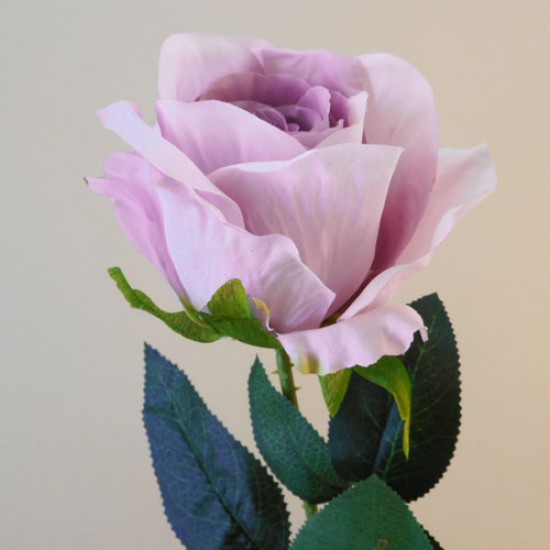 Richmond Artificial Rose Bud Large Lavender Purple 68cm - R314 N2