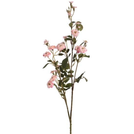Wild Rose Spray Pale Pink 74cm - R553 S3