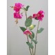 Silk Double Fuchsia Stem Pink 50cm - F025 