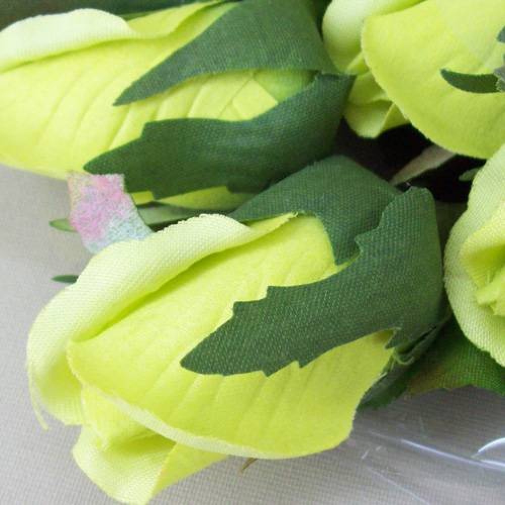 Silk Roses Bouquet Lime Green 50cm | Artificial Flowers