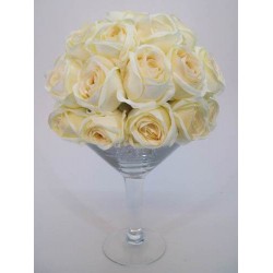 Rose Centerpiece Cream 28cm - R079 BB2