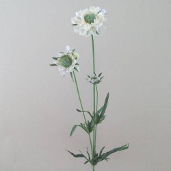Silk Scabious Flowers Cream 64cm | Artificial Scabiosa - S060 U4