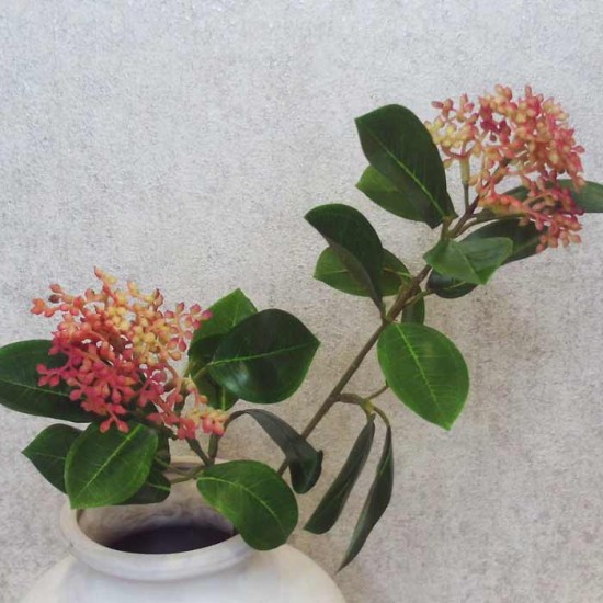 Artificial Skimmia Japonica Rubella 70cm - S054 KK2