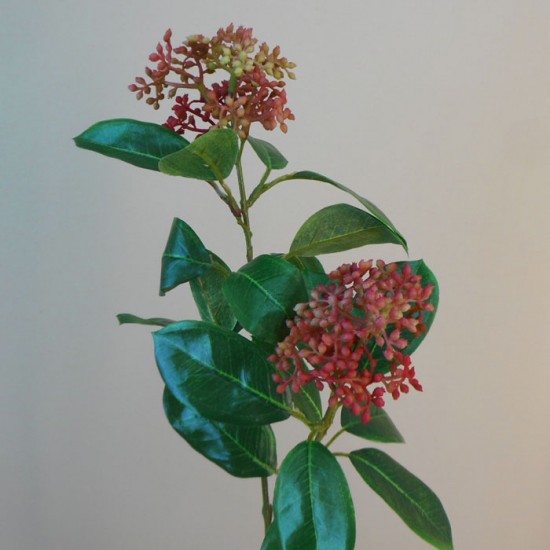 Artificial Skimmia Japonica Rubella 70cm - S054 KK2