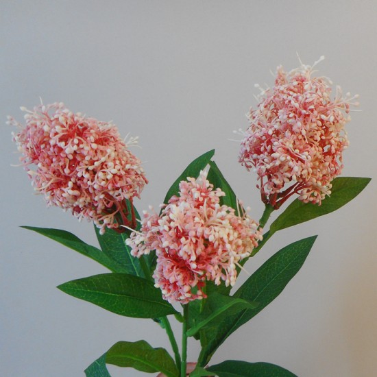 Artificial Skimmia Japonica Rubella Pink 60cm - S064 Q3