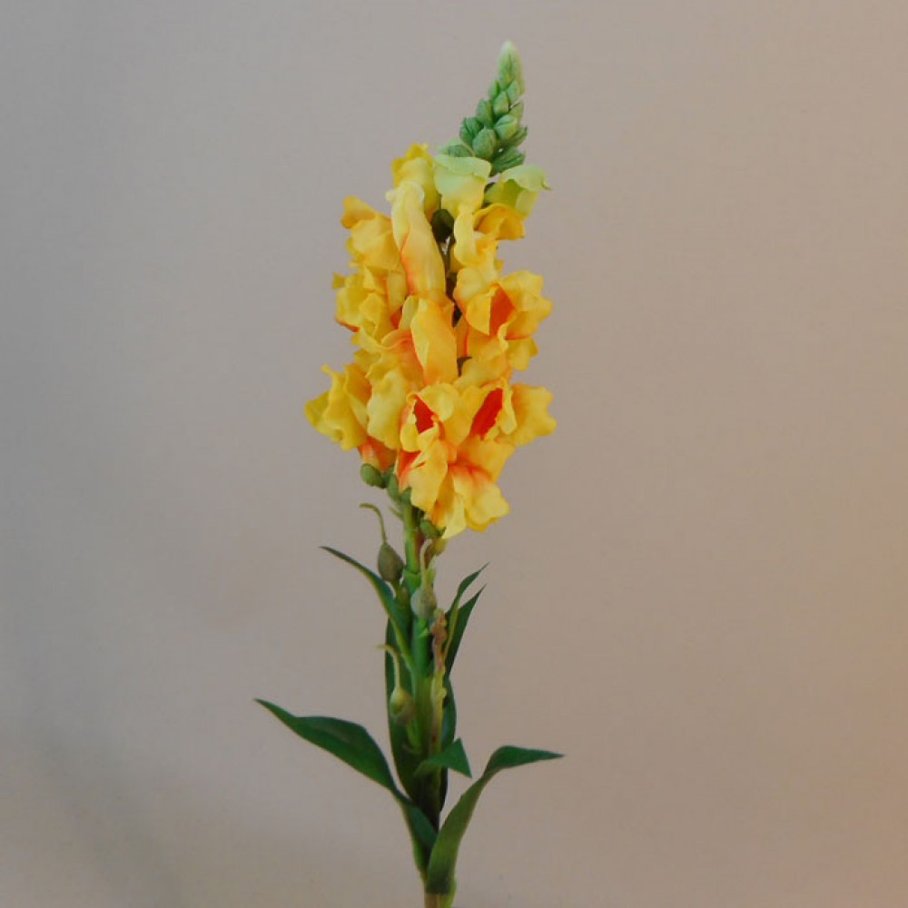 Artificial Snapdragons Golden Yellow 48cm | Artificial Flowers