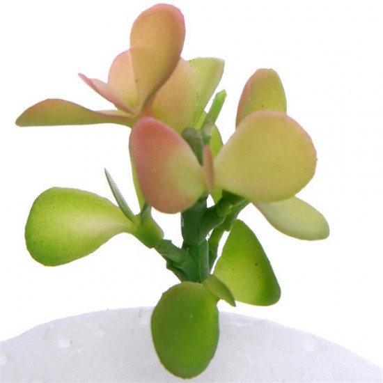 Artificial Succulents Jade Plants Green Red 5.5cm - SUC018 BX16