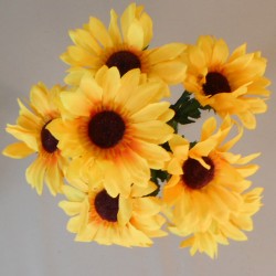 Fleur Artificial Sunflowers Bouquet 30cm - S055 KK4