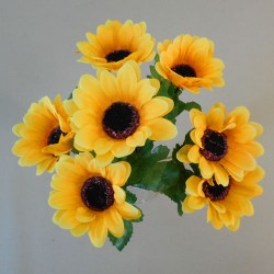 Mini Artificial Sunflowers Bouquet 30cm - S086 