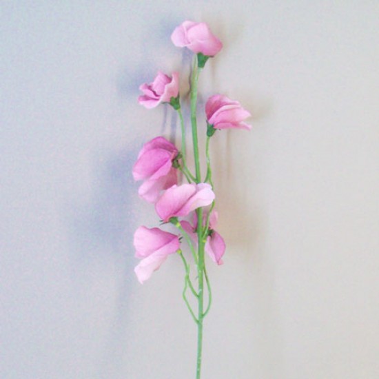 Luxury Artificial Sweet Peas Stem Mauve Pink - S102 Q3