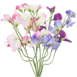 Luxury Artificial Sweet Peas Posy 40cm - S049 Q3