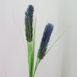 Artificial Teasels with Grasses Blue 74cm - T043 BX9