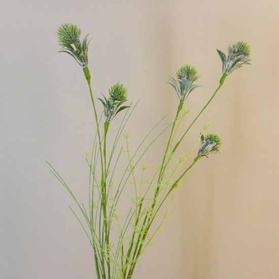 Artificial Thistles and Grasses Green 65cm - T018 Q3